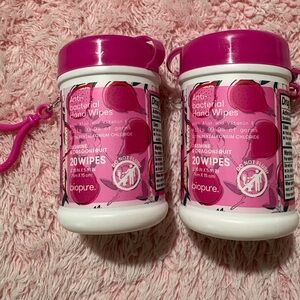 Pink Antibacterial Hand Wipes